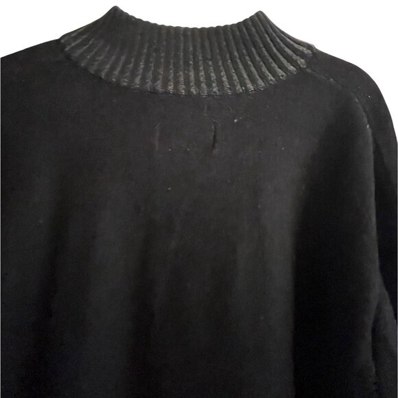 American Rag Mens Black 2XL XXL Quarter Zip Pullover Ribbed  Sweater - Picture 9 of 9